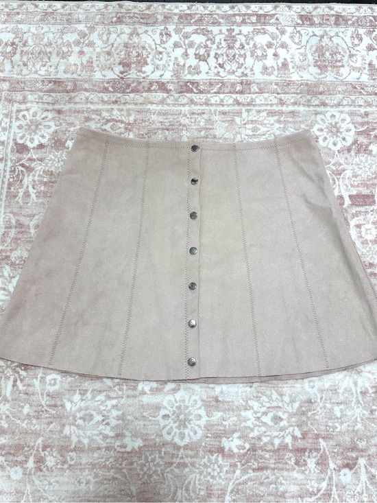 Forever 21 Dresses & Skirts - Blush 🪷 Suede Buttoned Mini Skirt